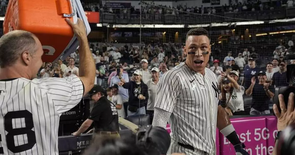 Yankees rally past Mariners 6-5 in 10 innings after going hitless against Bryan Woo until the 8th