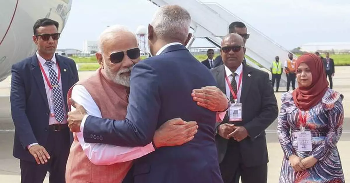India's Modi announces credit worth $565 million to the Maldives and launches free trade talks