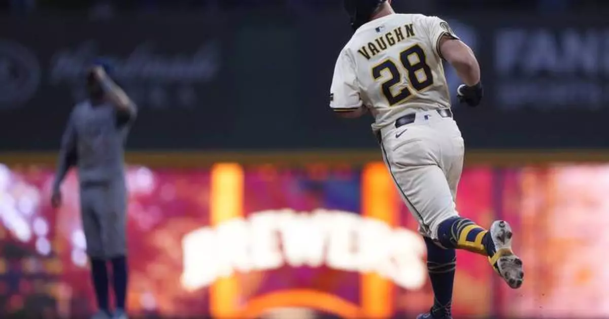 Andrew Vaughn hits grand slam, drives in 6 runs as NL Central-leading Brewers defeat Cubs 9-3