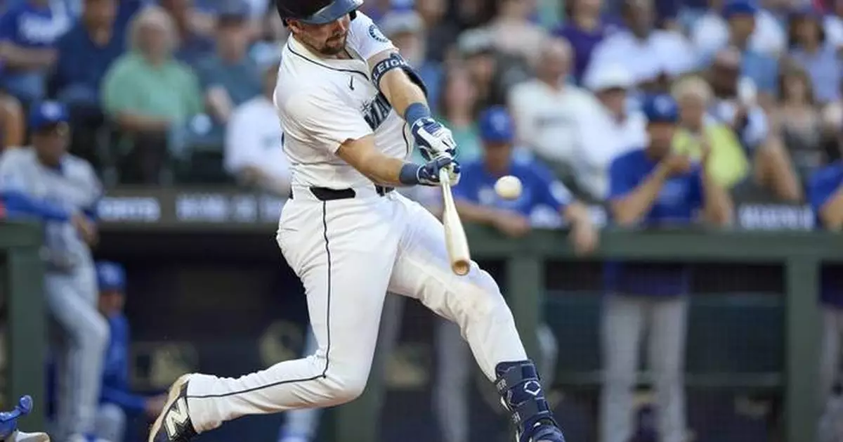 Raleigh extends MLB lead with 33rd homer in Mariners' win over Royals