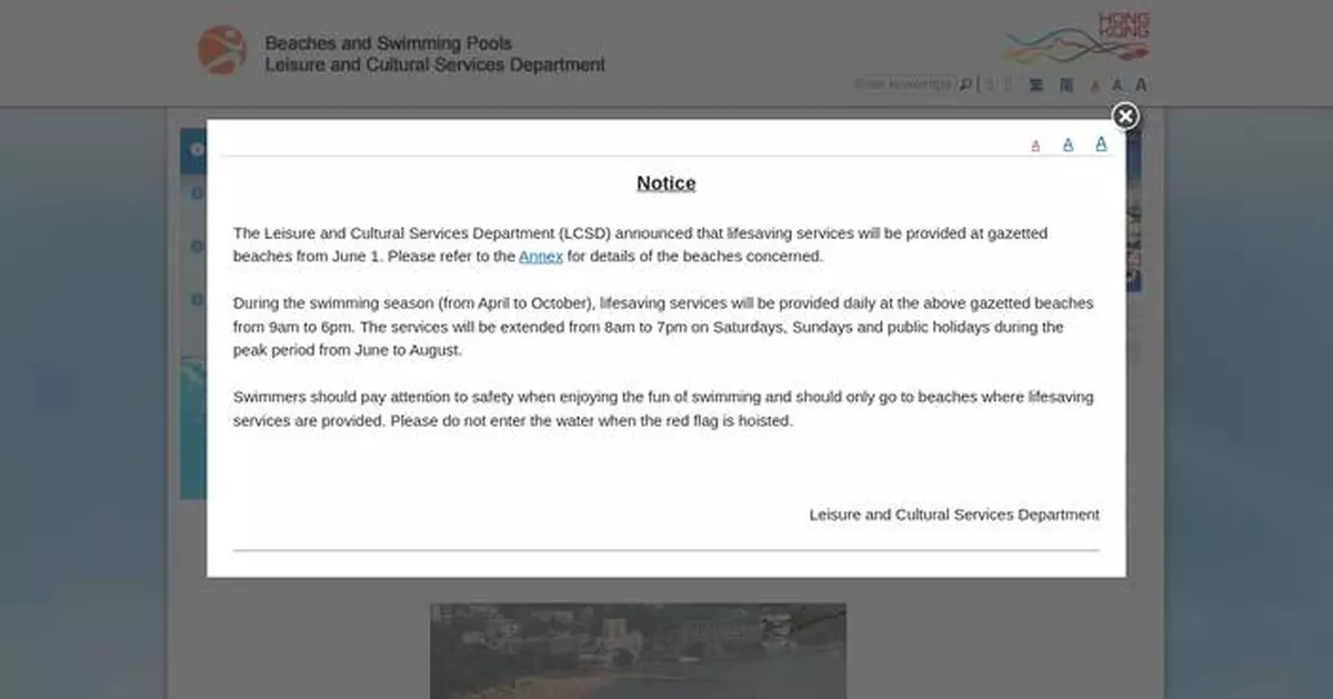 Latest EPD Water Quality Report: 23 Beaches Rated Good, One Poor