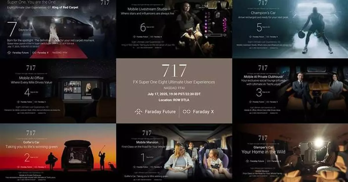 Faraday X Announces Final User Experience Scenario in Its 7-Day Countdown on the Eve of the Global Initial Launch of the FX Super One MPV Taking Place on July 17