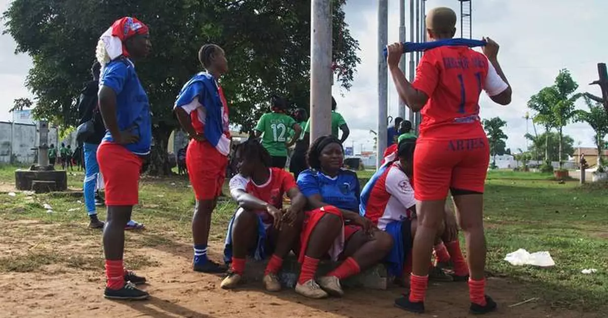 In Liberia's version of baseball, there are no bats and no men
