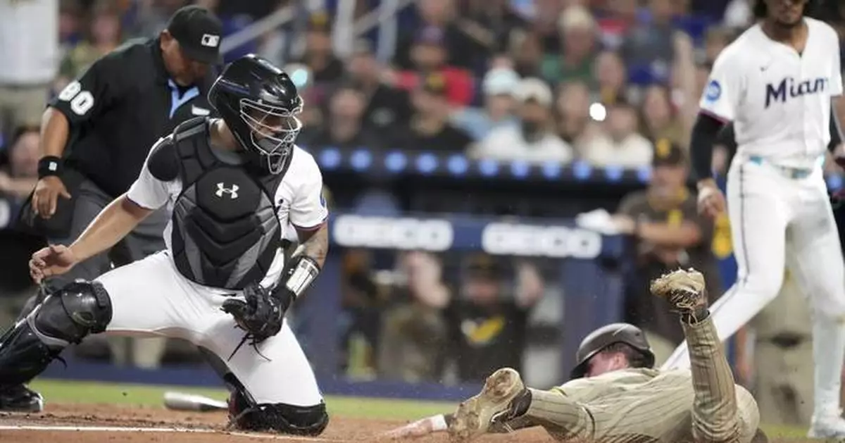 Merrill, Maldonado deliver RBI hits in the 2nd inning as Padres hold on to beat Marlins 2-1
