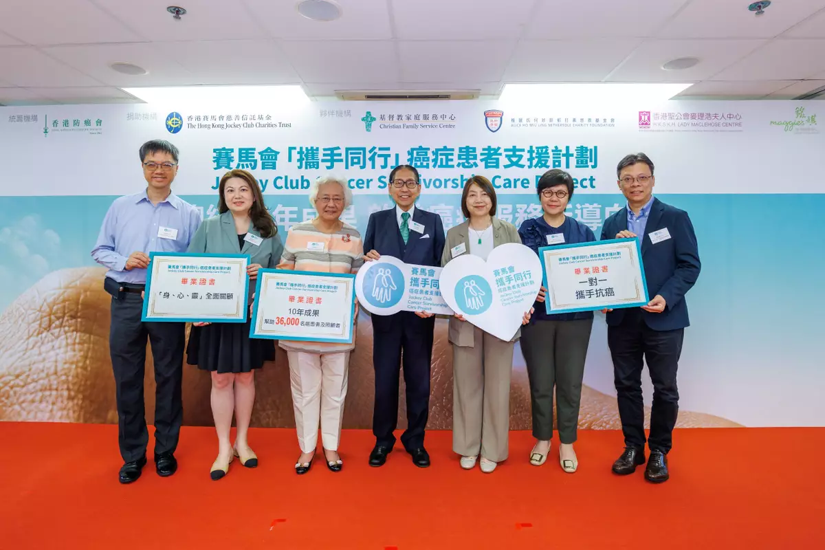 Study confirms Jockey Club Cancer Survivorship Care Project helps to alleviate distress and family difficulties,A decade of strength and support: transforming the cancer care journey together .