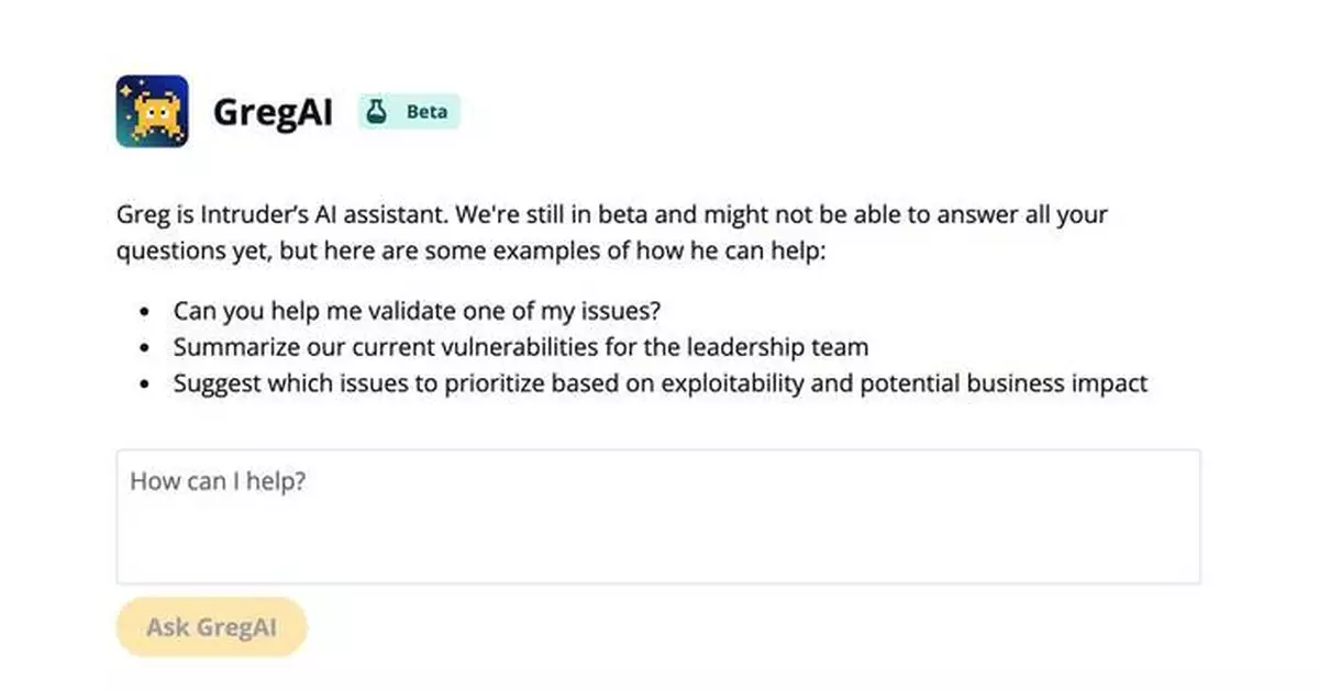 Intruder Launches GregAI: The AI Security Analyst That Sees Your Entire Security Environment