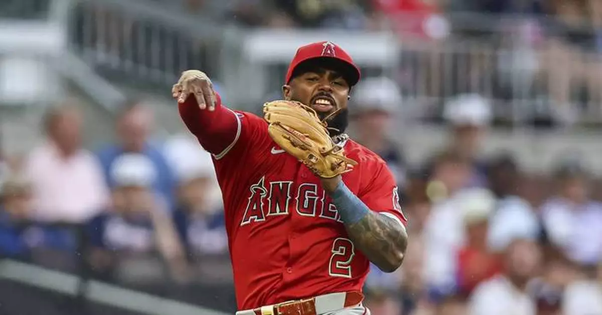 Adell's double in 8th drives in the game's first run as Angels beat Braves 4-0 and return to .500
