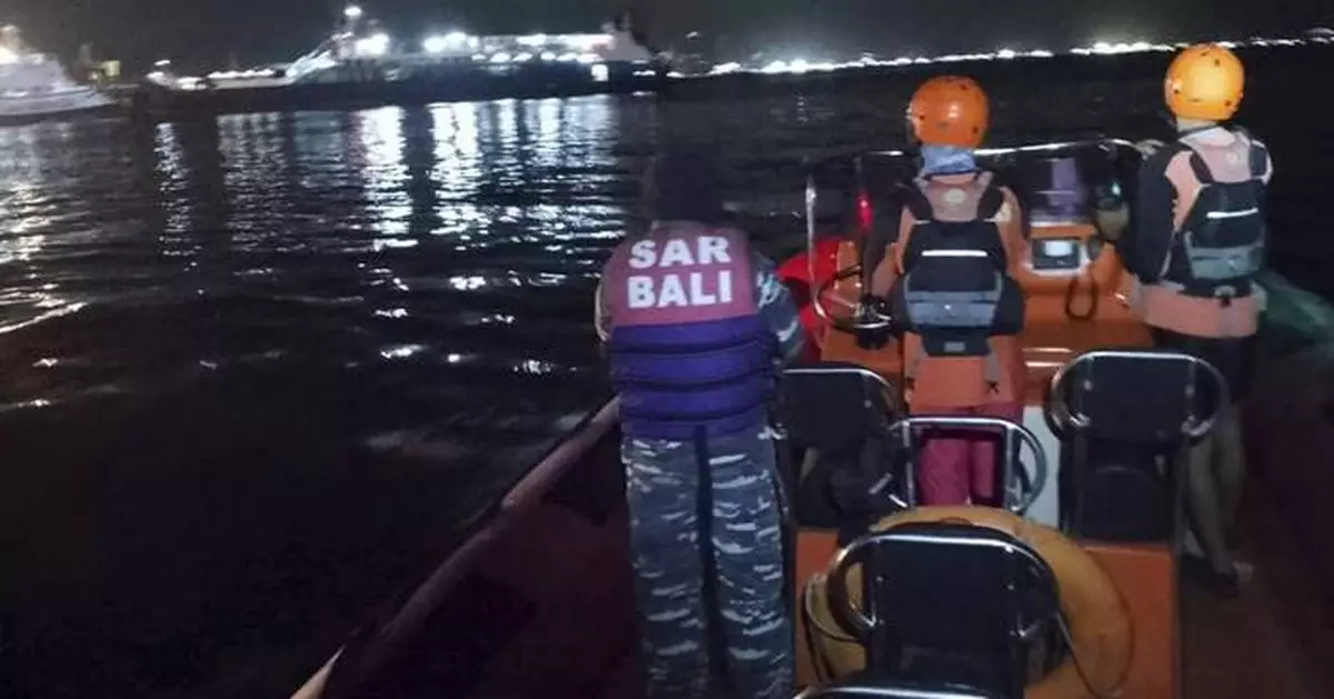Indonesia rescuers searching for 29 missing people after ferry sinks near Bali