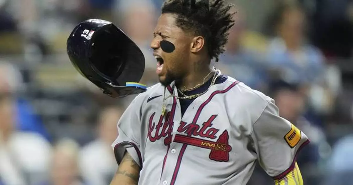 Braves place 5-time All-Star Ronald Acuña Jr. on the injured list with Achilles tendon inflammation