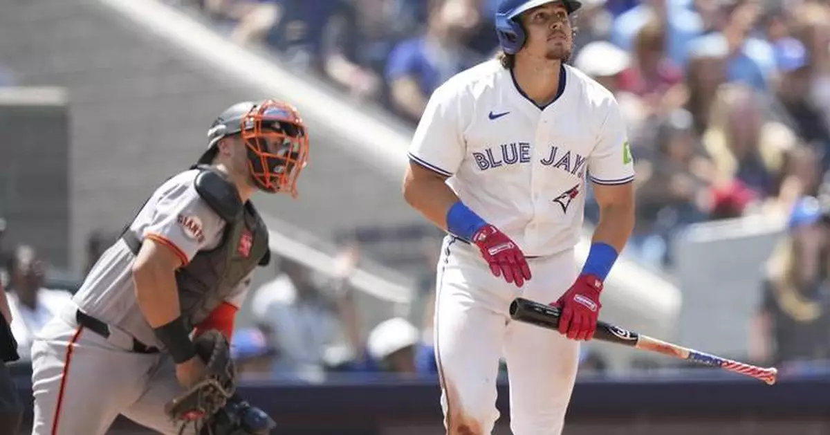 Blue Jays beat Giants 8-6, complete series sweep and match franchise record of 10 straight home wins