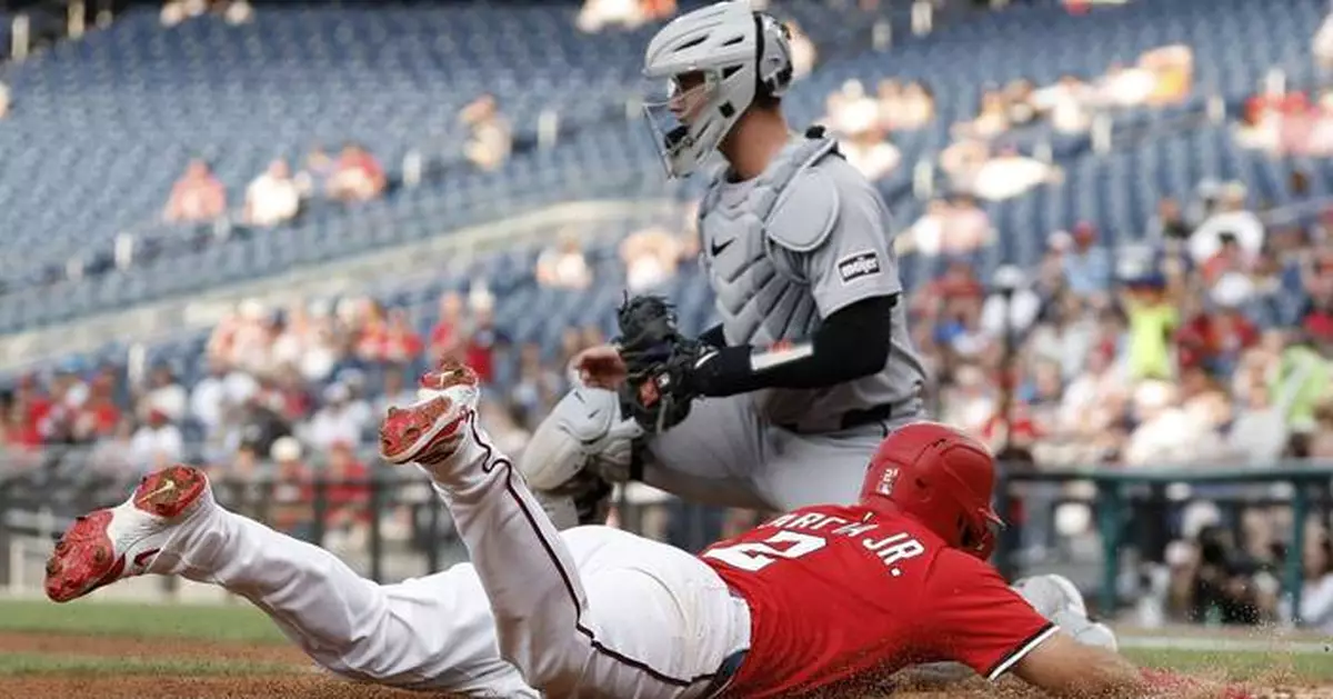 Nathaniel Lowe's 3-run triple helps Nationals past AL-leading Tigers 9-4 for a doubleheader split