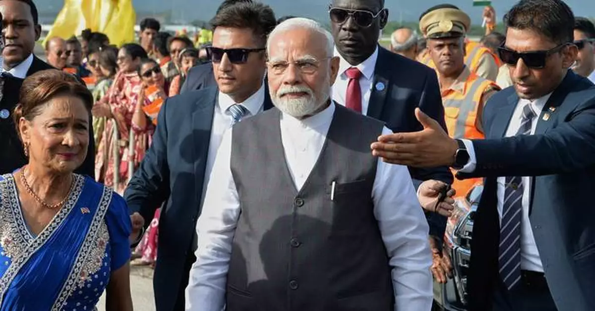 India's leader promises trade and investment in a visit to Trinidad and Tobago