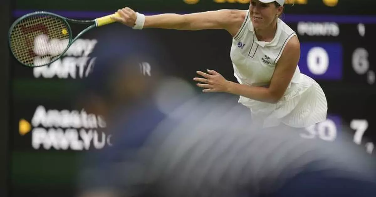 Wimbledon says a call on a shot that landed out was missed because the electronic system was off