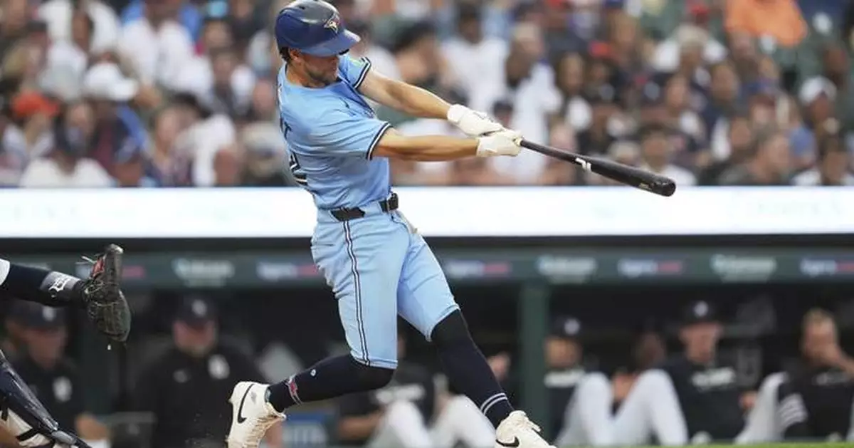 Surging Blue Jays beat slumping Tigers in a matchup of 1st-place teams going in opposite directions