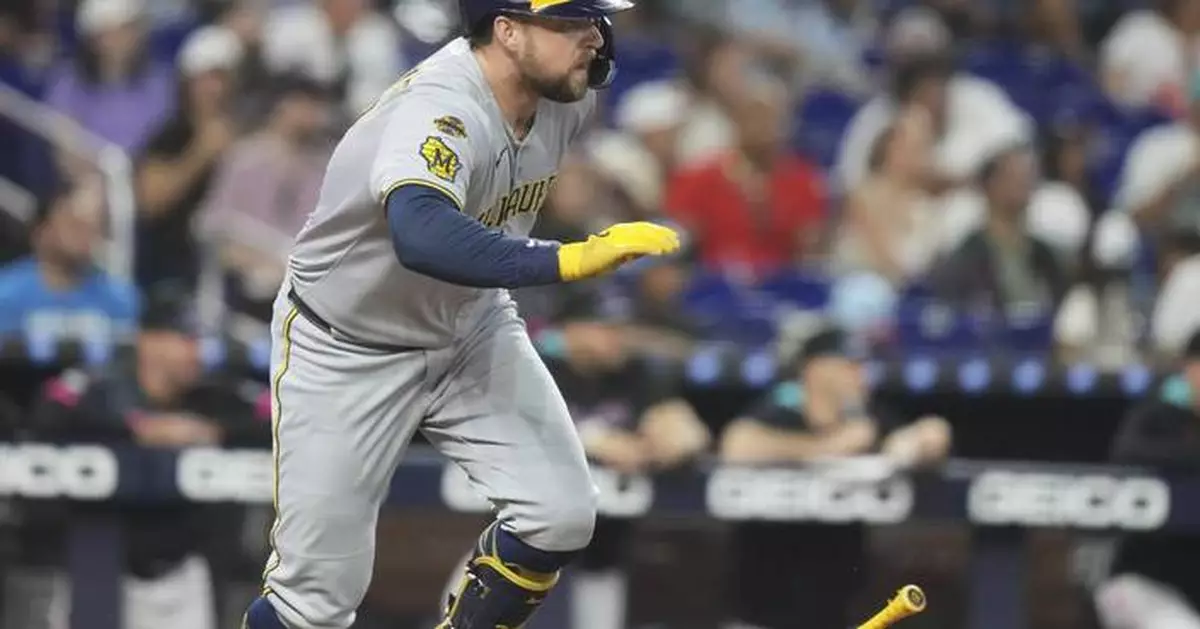 Andrew Vaughn homers in 1st at-bat with Brewers after Rhys Hoskins goes on injured list