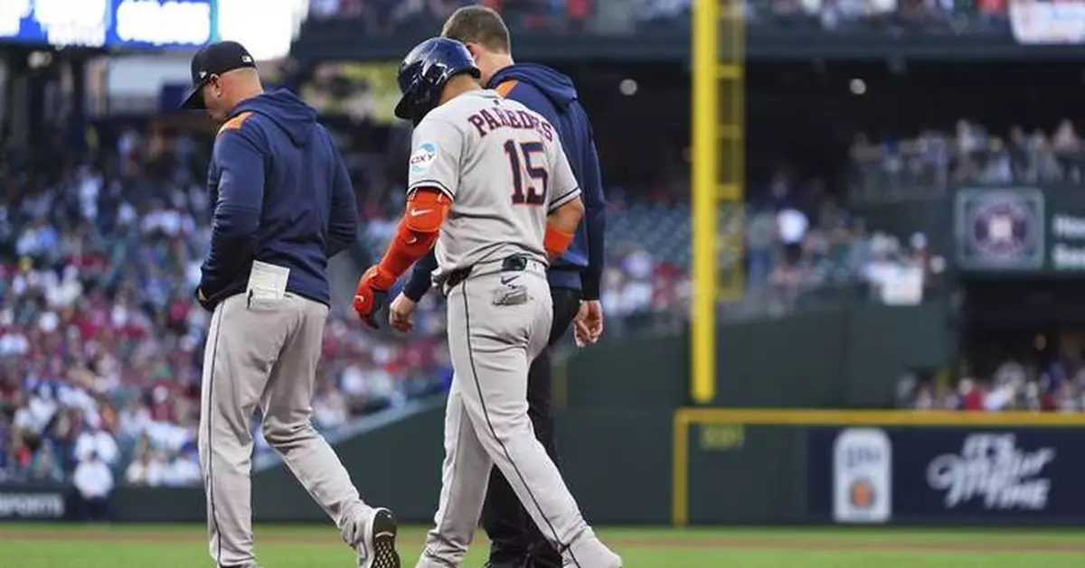 Astros place 3rd baseman Paredes on 10-day IL with right hamstring strain