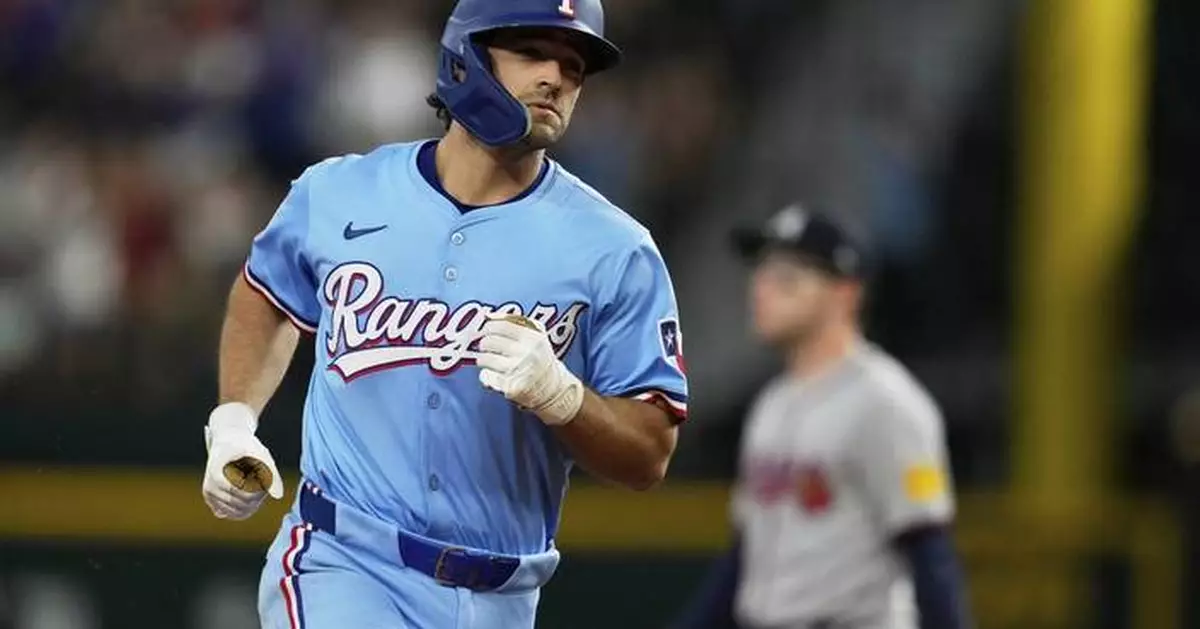 Rangers strike early, run winning streak to 6 with 8-1 victory over struggling Braves