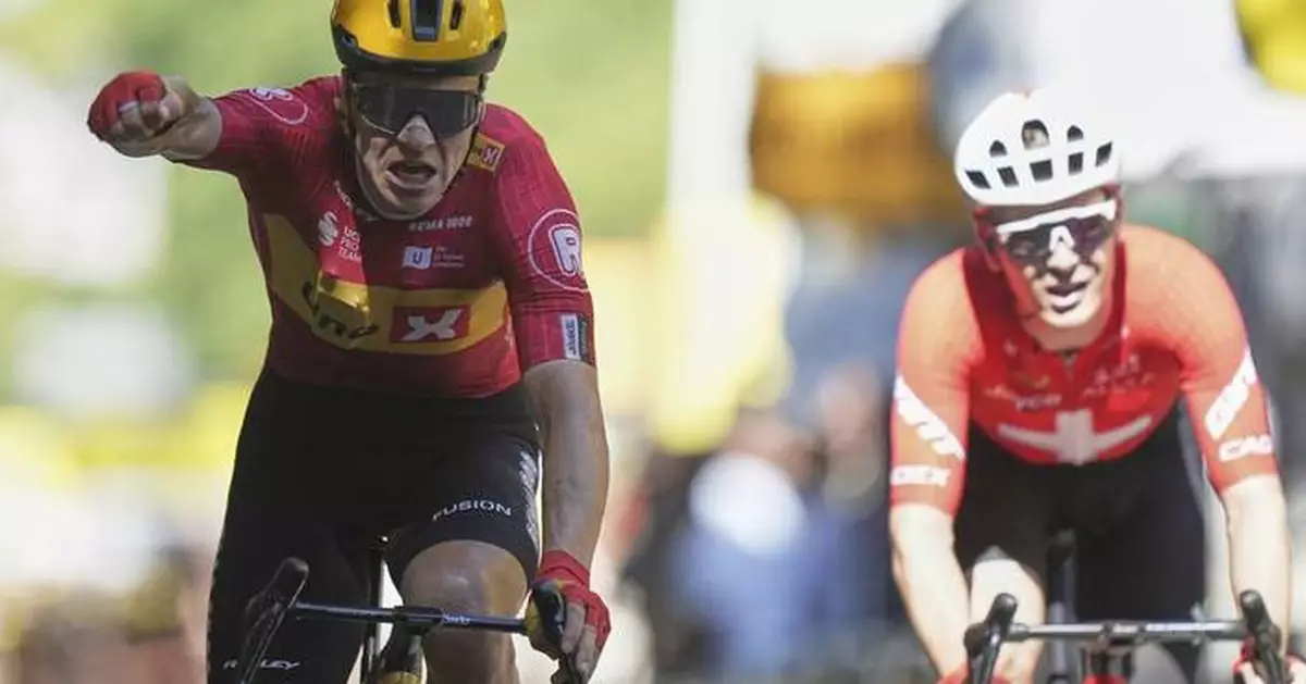 Pogačar crashes as Abrahamsen wins Stage 11 of Tour de France after 155-kilometer breakaway