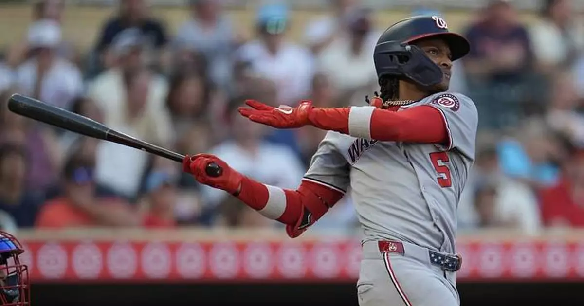 Abrams has 3-run double, Call has HR and 3 RBIs, Garcia also homers as Nationals beat Twins 9-3