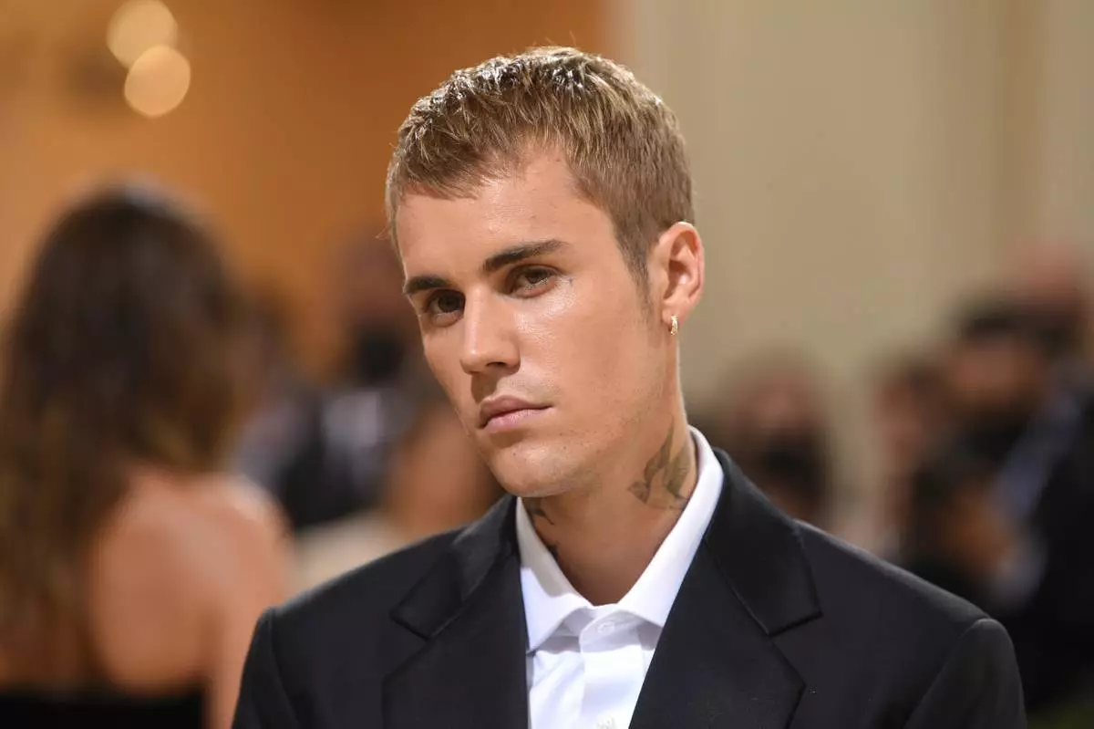 FILE - Justin Bieber attends The Metropolitan Museum of Art's Costume Institute benefit gala on Sept. 13, 2021, in New York. (Photo by Evan Agostini/Invision/AP, File)