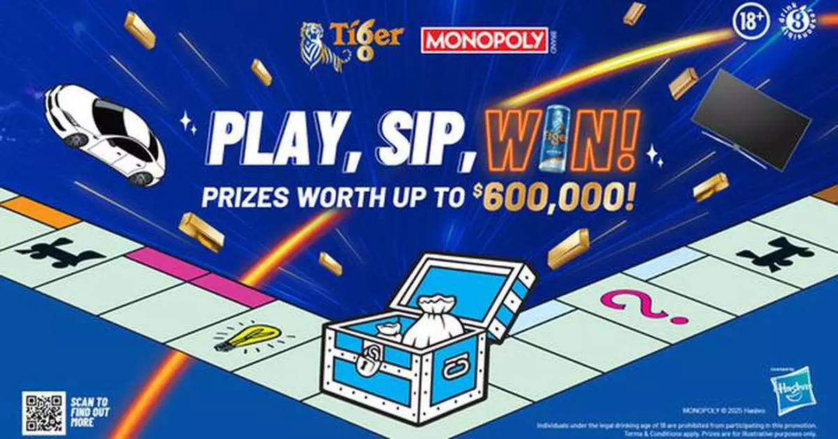 THIS SG60, TIGER® TEAMS UP WITH MONOPOLY TO OFFER BIG PRIZES FOR YOUR SINGAPORE DREAM