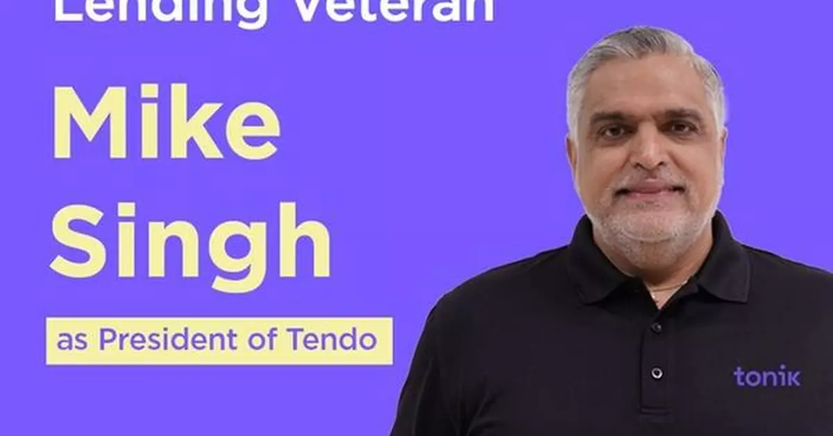 Tonik Appoints Digital Lending Veteran Mike Singh as President of Tendo