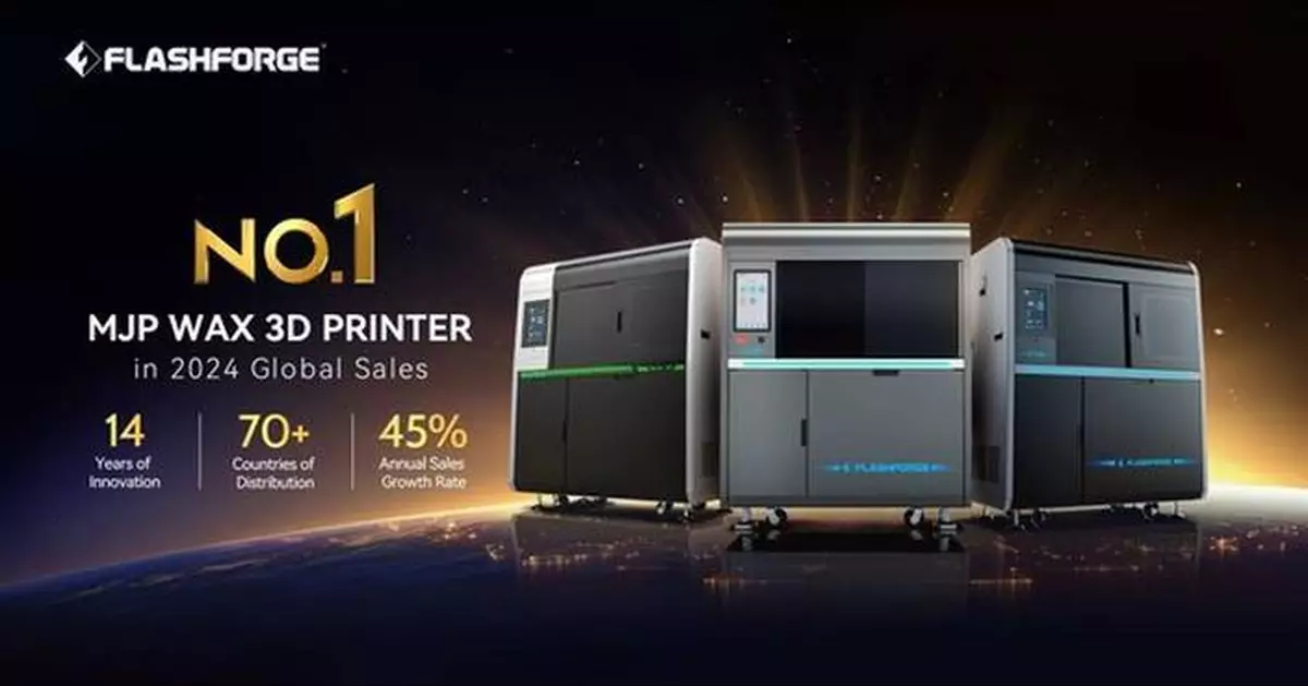 Flashforge's MJP Wax 3D Printer Crowned 2024 Global Bestseller, Dominating the Jewelry Manufacturing Sector