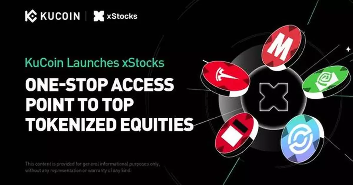 KuCoin Launches xStocks, Delivering a One-Stop Access Point to Top Global Tokenized Equities for the World's Most Extensive Crypto User Base