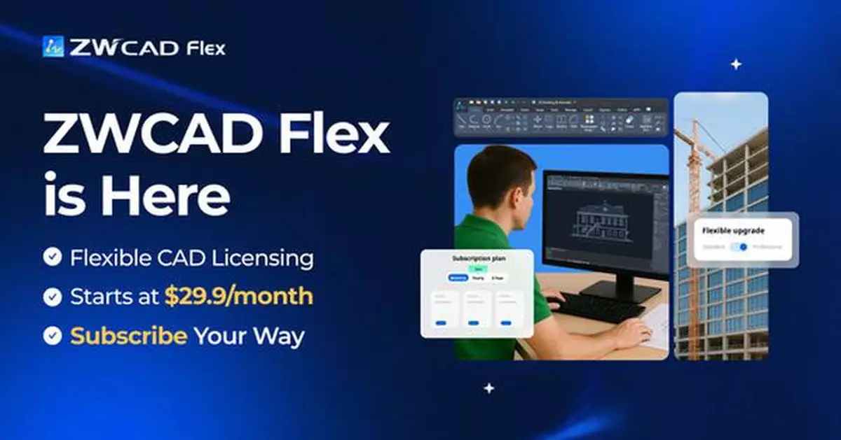 ZWSOFT Launches ZWCAD Flex in the U.S. and Canada: Powerful CAD Performance Meets Purchasing Flexibility