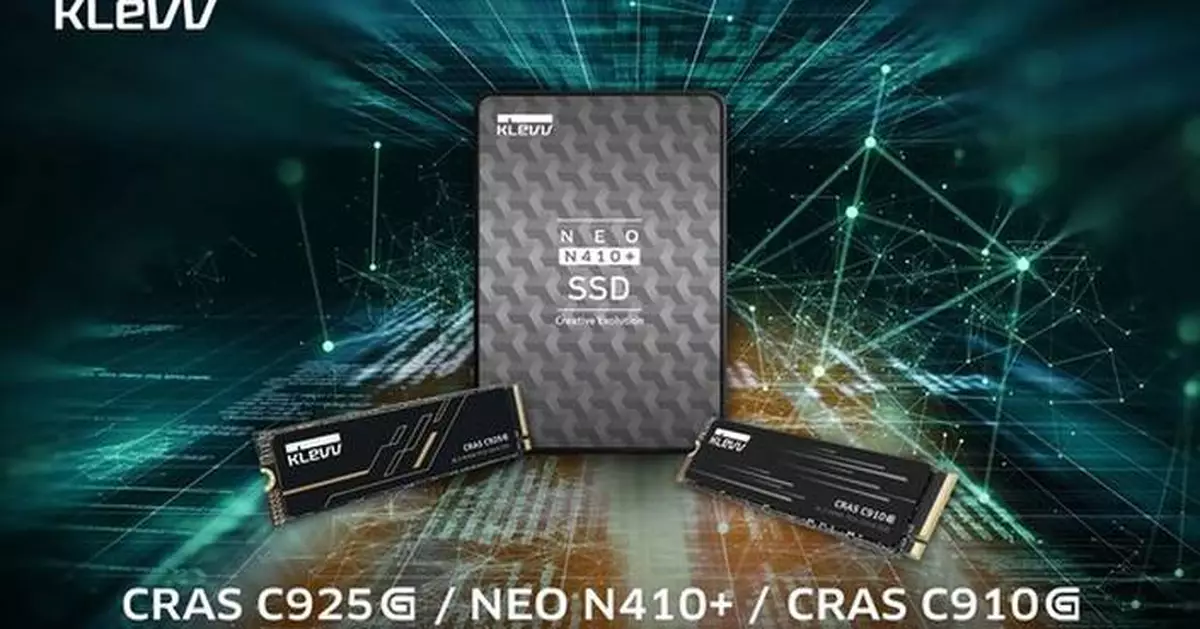 KLEVV LAUNCHES ENHANCED SSD LINEUP: CRAS C925G, CRAS C910G NVME SSDS, AND NEO N410+ SATA SSD