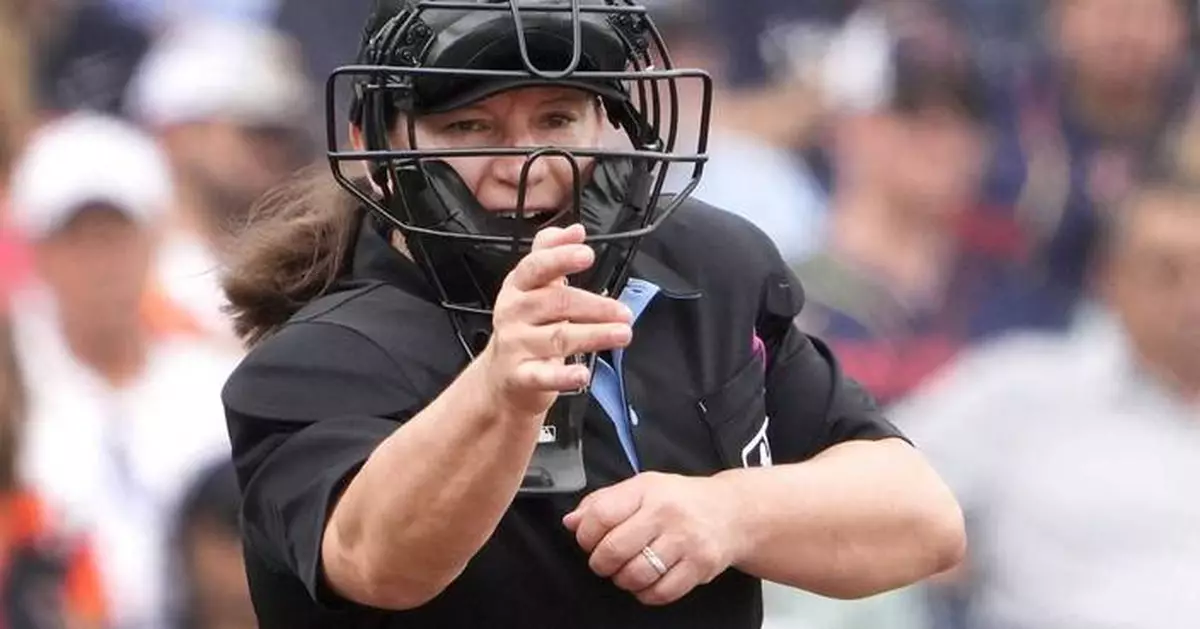 MLB is calling up its first female umpire, promoting Jen Pawol for Saturday's Marlins-Braves game