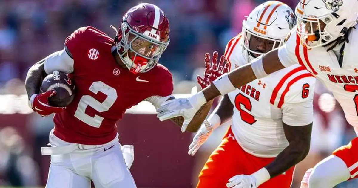 No. 8 Alabama turns to QB Ty Simpson against FSU to open coach Kalen DeBoer's 2nd season