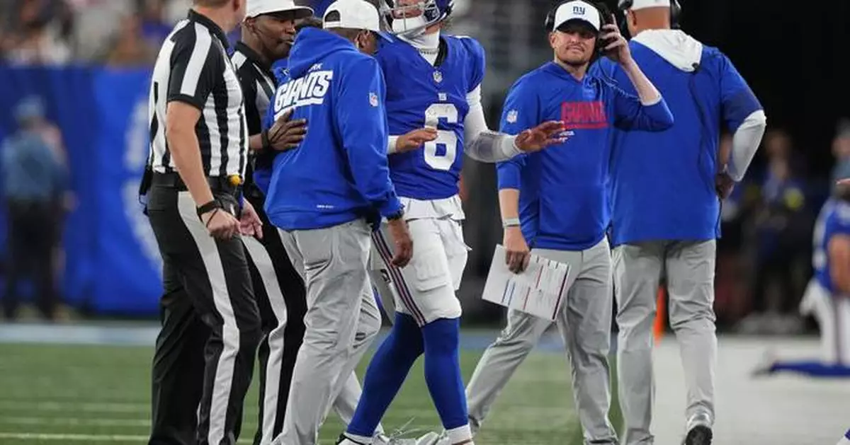 Giants' Jaxson Dart clears concussion protocol after taking a hit in preseason game vs. Patriots