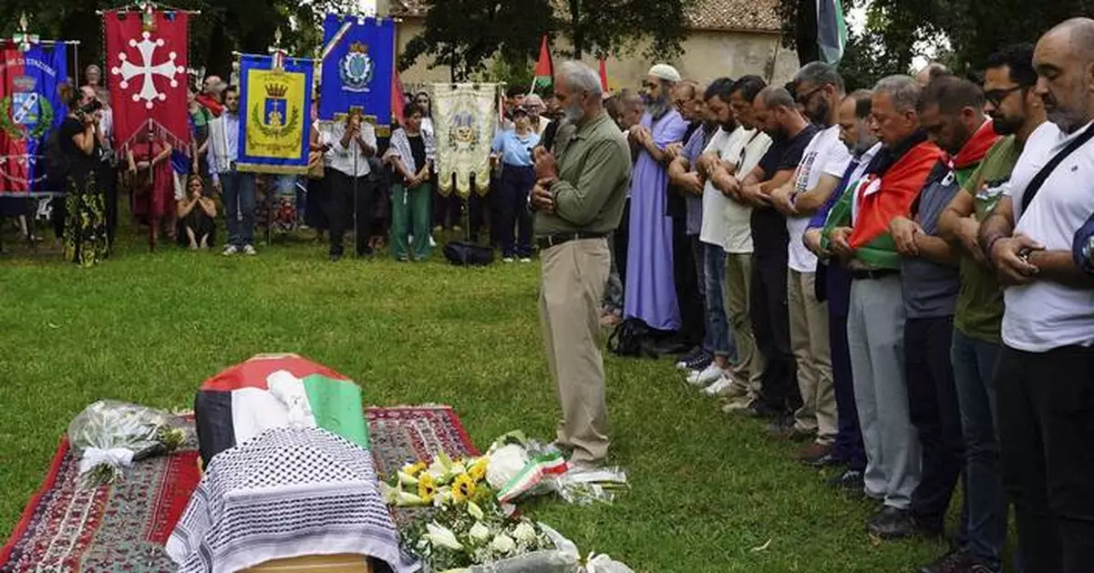 Israel's war conduct is condemned during Italian funeral for Palestinian woman evacuated from Gaza