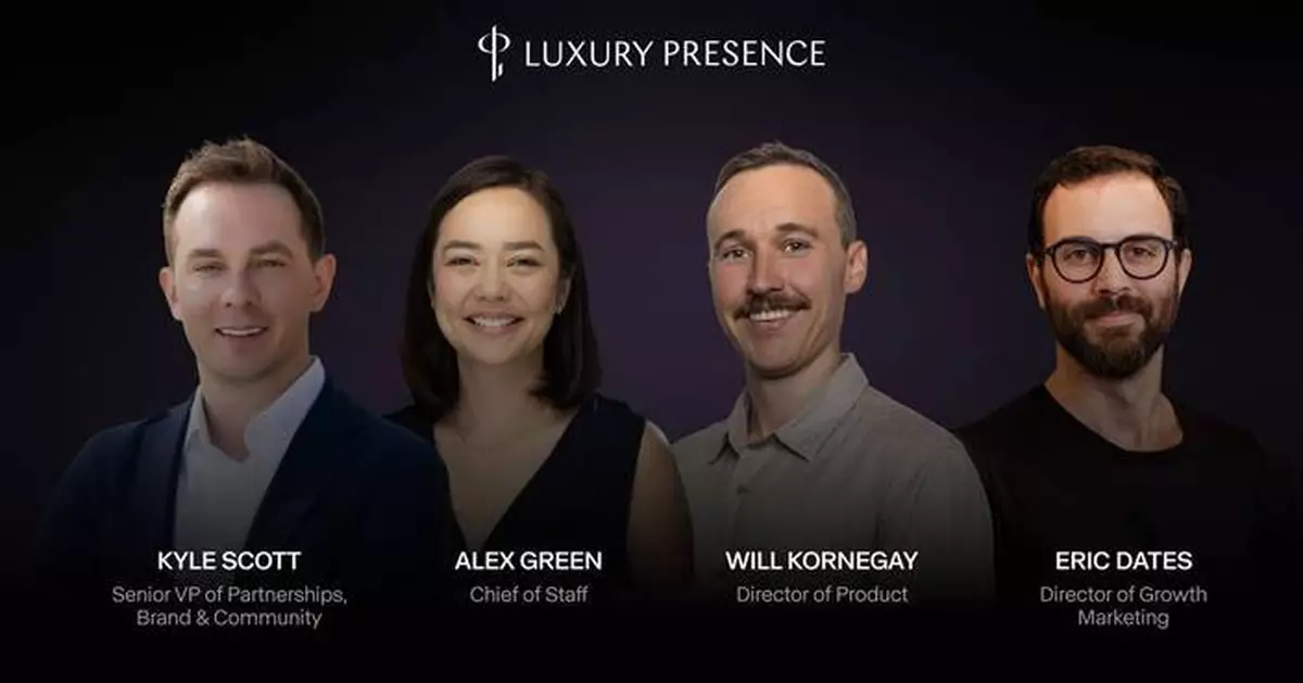 Luxury Presence Accelerates Growth Through $75M ARR with Key Executive Hires and Expanded AI Product Team