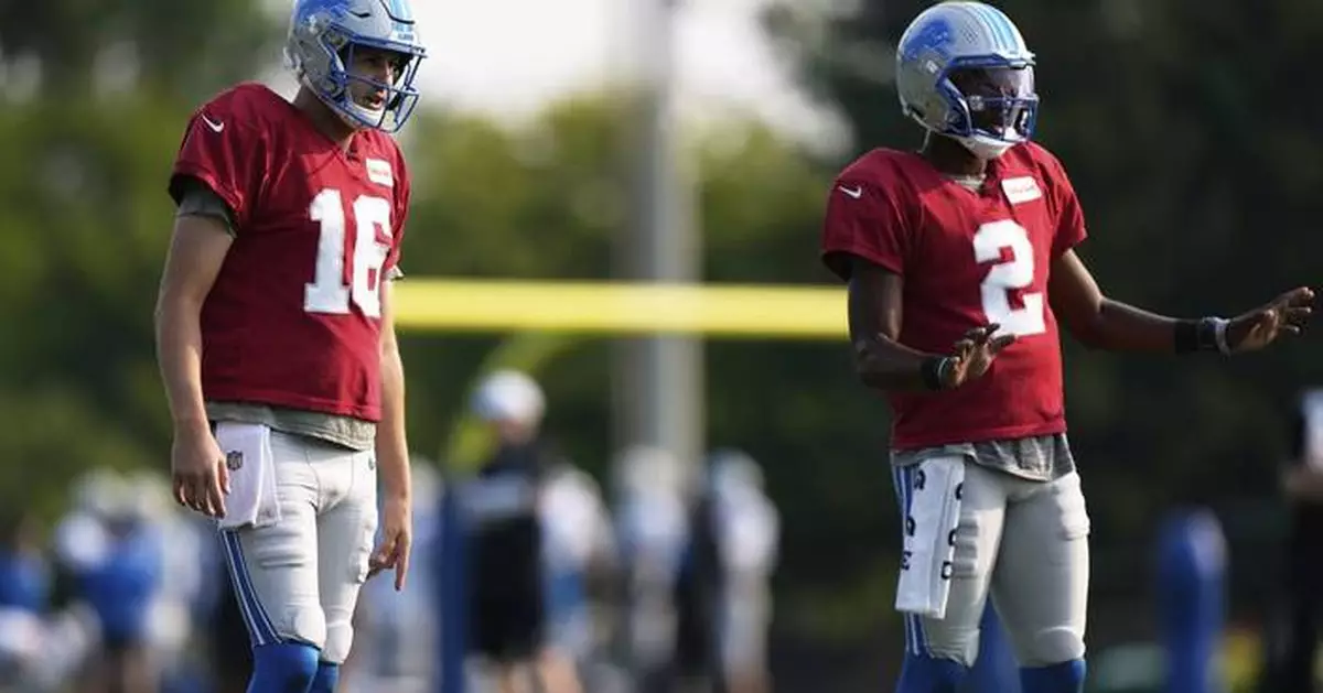 Lions' Hendon Hooker, Kyle Allen looking for better results in backup QB competition