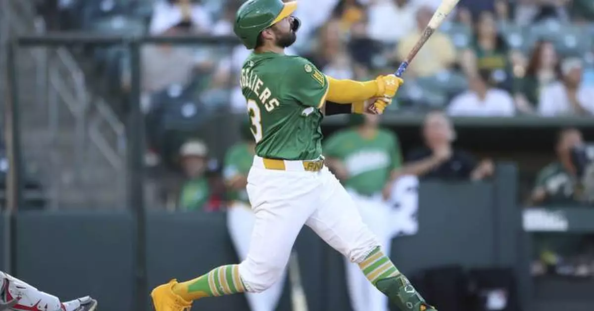 Langeliers hits 2-run HR as A's score 4 in 1st inning, beat Diamondbacks 5-1