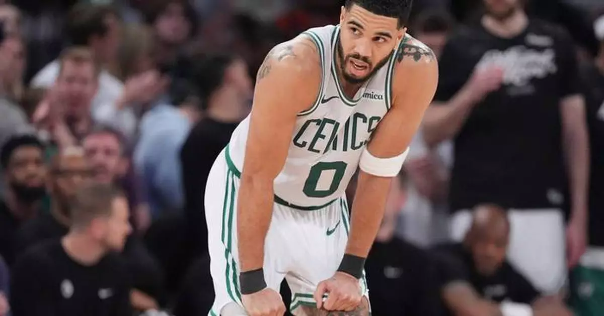 Celtics forward Jayson Tatum seen without boot or brace at Patriots training camp