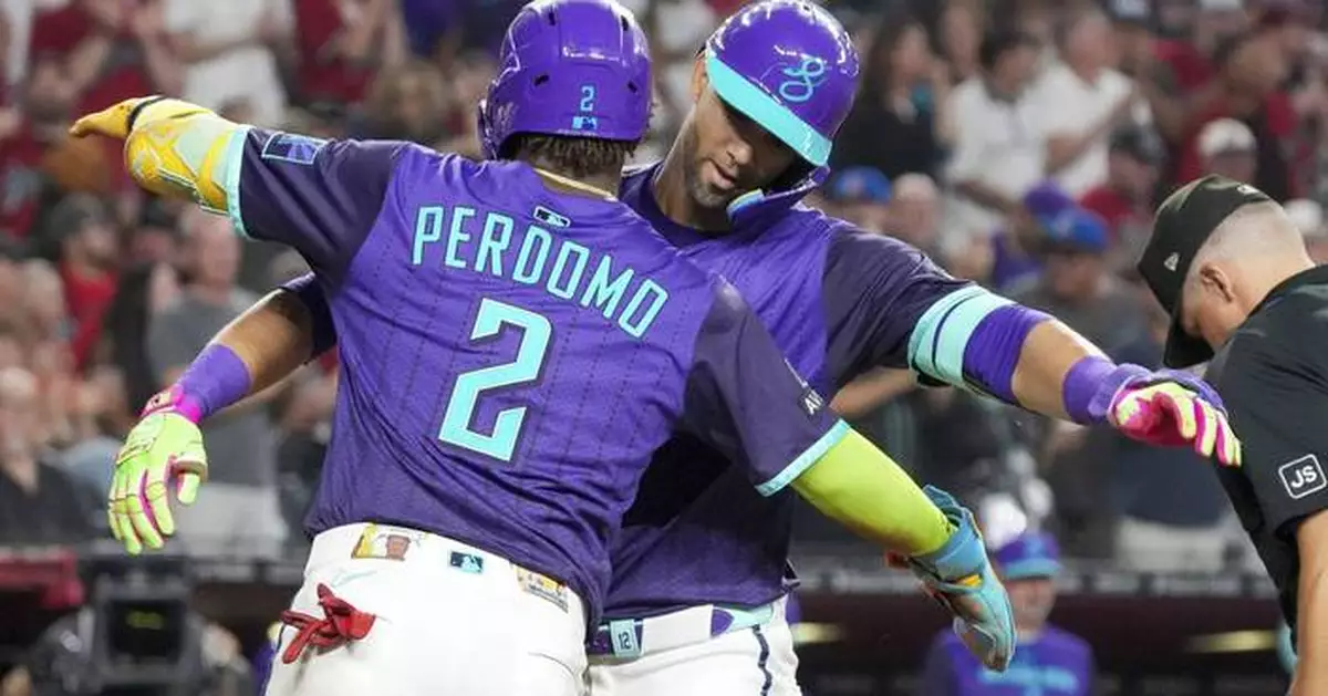 Gurriel, Perdomo each homer, drive in 3 runs in the Diamondbacks' 10-1 win over the Reds