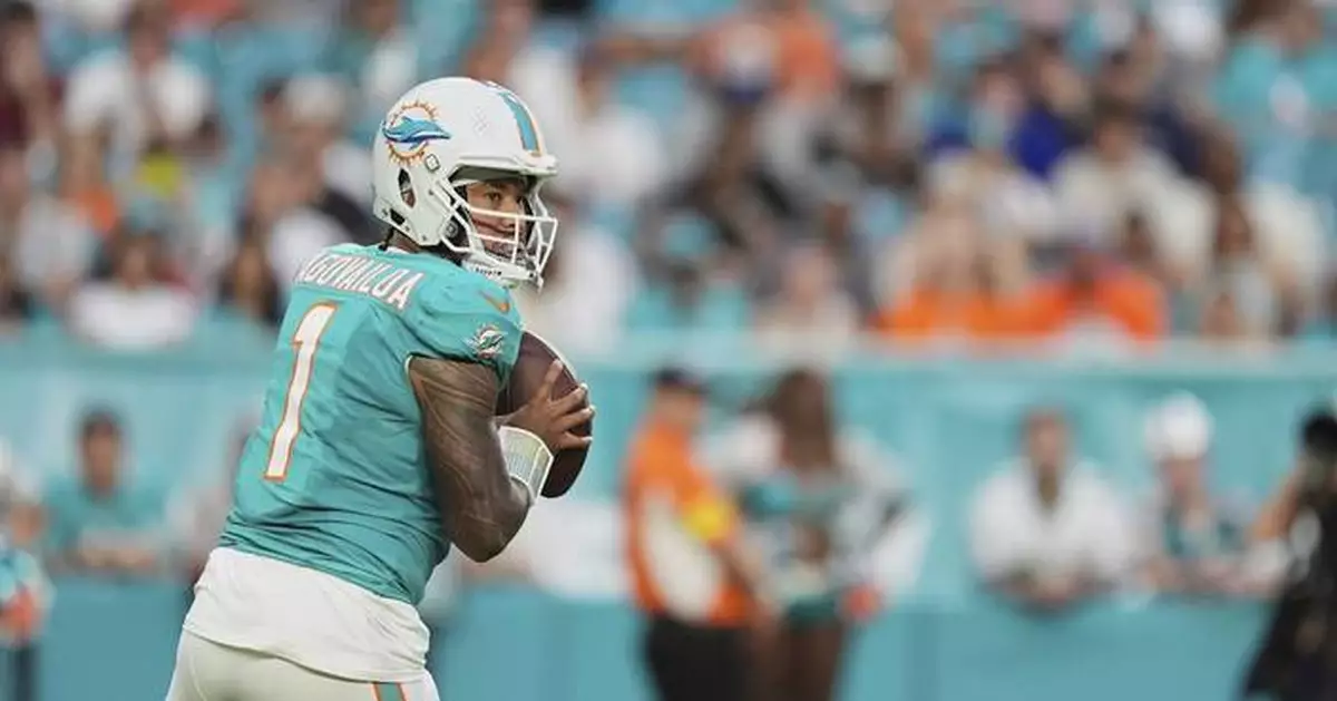 Tua Tagovailoa throws TD pass and is sacked twice as Dolphins beat Jaguars 14-6 to wrap preseason