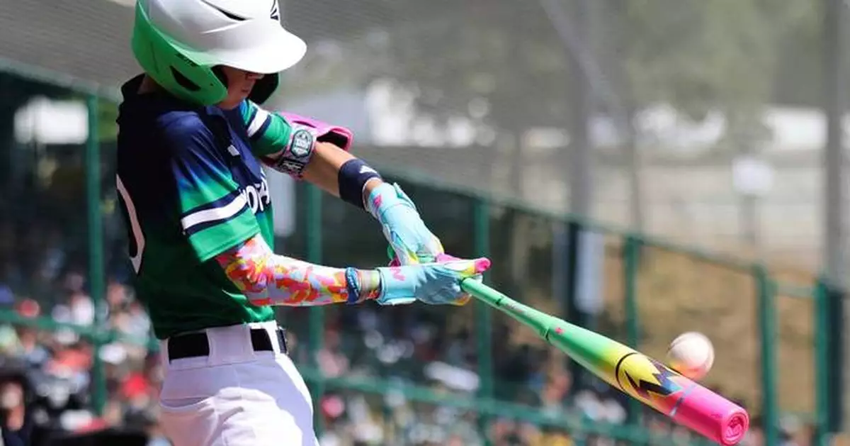 Top accessory this year at the Little League World Series? A bat that looks like sour gummy worms