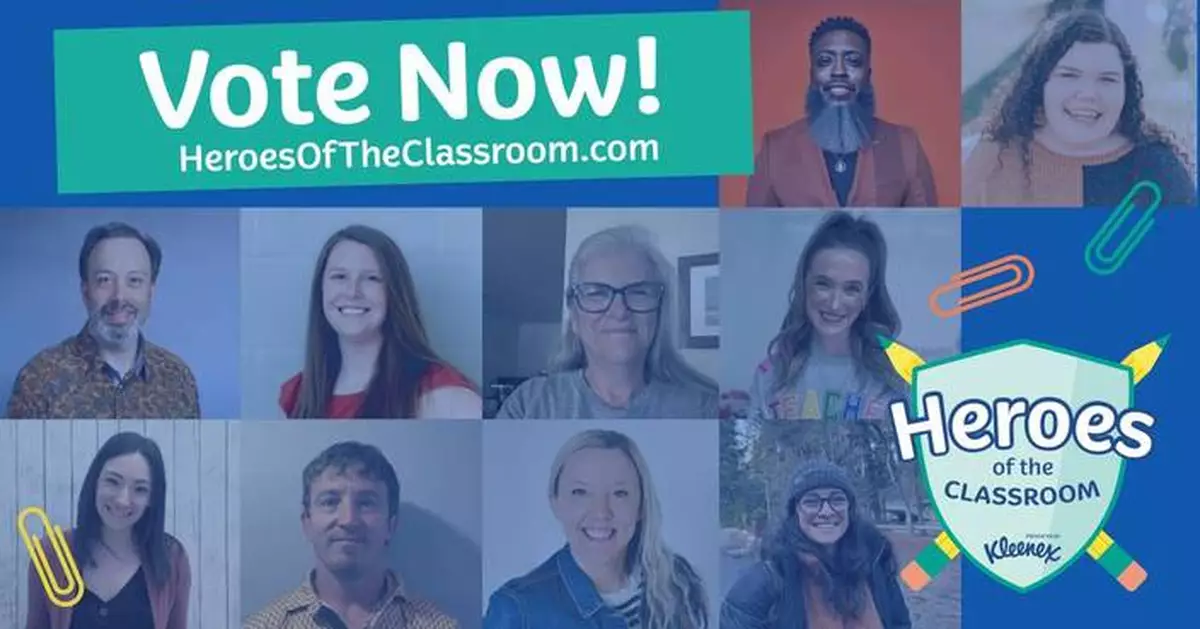 Ten Teachers Named Finalists in the Heroes of the Classroom Program Presented by Kleenex®— More Than $50,000 in Prizes