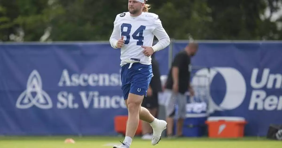 Rookie tight end Tyler Warren is starting to find his fit at Indianapolis Colts training camp