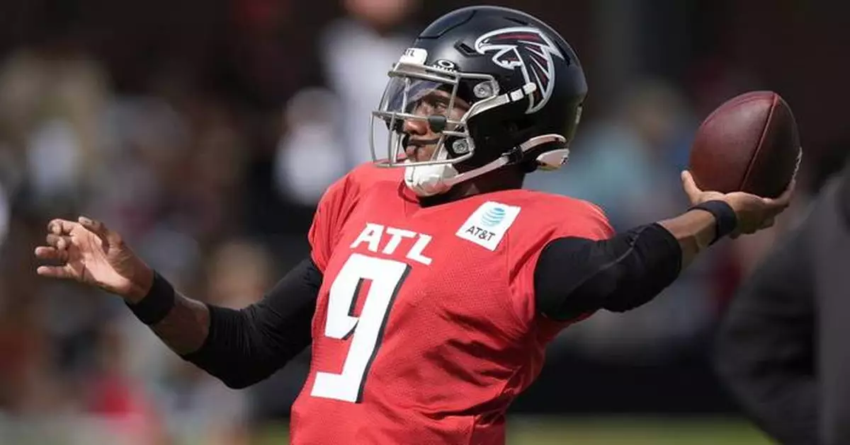 Falcons QB Michael Penix Jr. lands at bottom of pile during joint-practice scuffle with Titans
