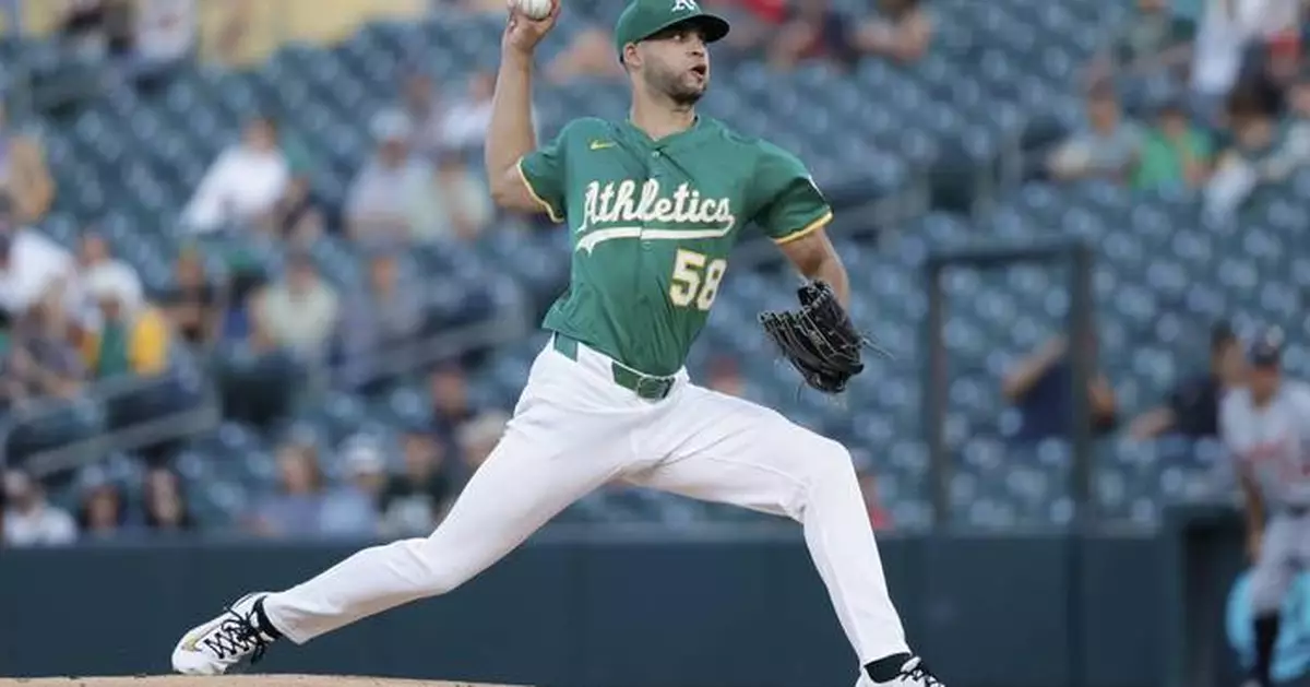 Morales pitches 7 sharp innings and Gelof powers A's past Tigers 7-0 for 3-game sweep