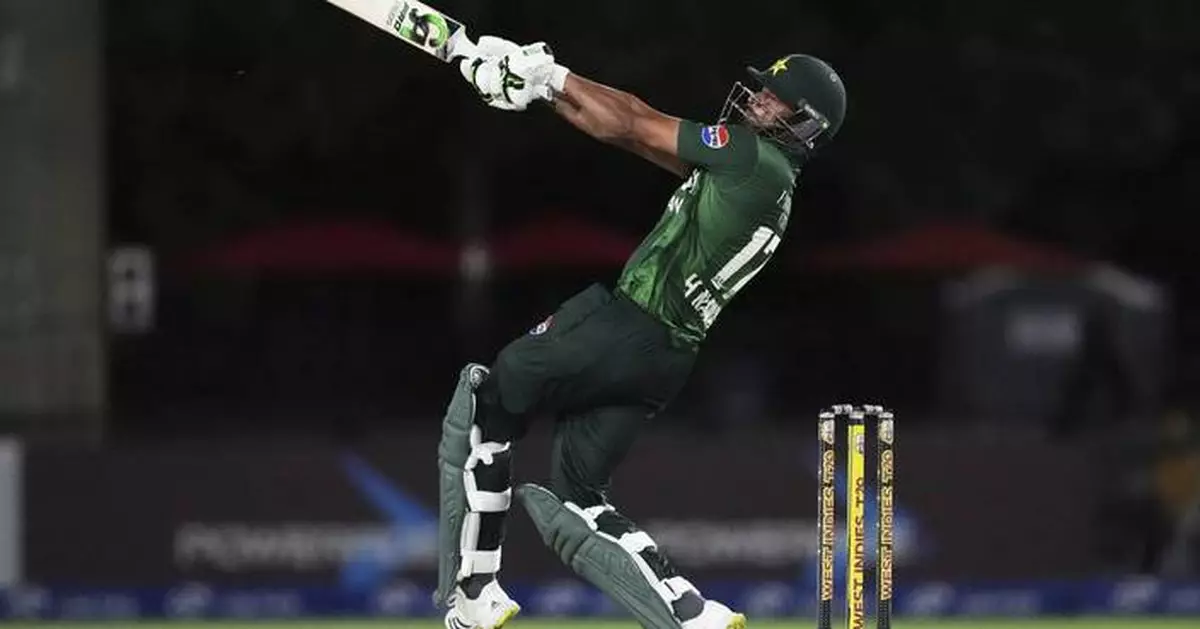 Hasan Nawaz's unbeaten 63 leads Pakistan to a five-wicket win over West Indies