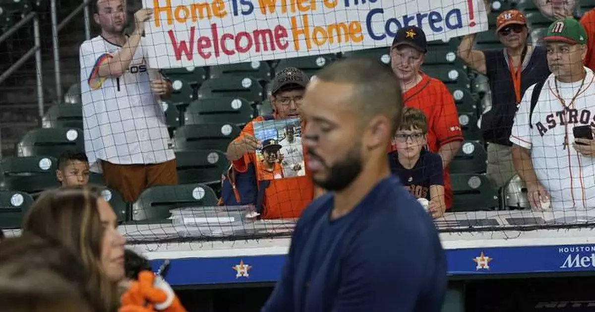Correa plays 1st game in Houston since trade as Bregman visits for 1st time since joining Red Sox