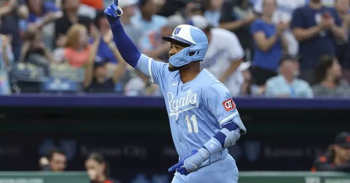 Bobby Witt Jr.'s 2-run homer in eighth lifts Royals over Tigers 3-1