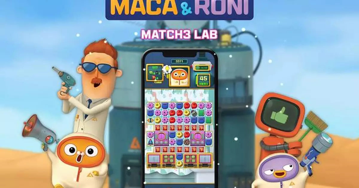 FunkyVine Launches Maca &amp; Roni Match 3 LAB – A Fresh Take on Match-3 Puzzles with Inventive Twists