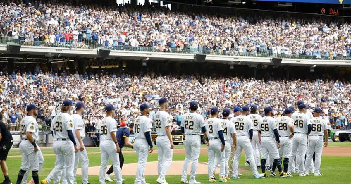 Brewers pay tribute to longtime broadcaster Bob Uecker in star-studded pregame ceremony